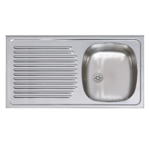 FREGADOR PRACTIC STANDARD 100X50 1S 1E IZQUIERDA INOX CON ALA