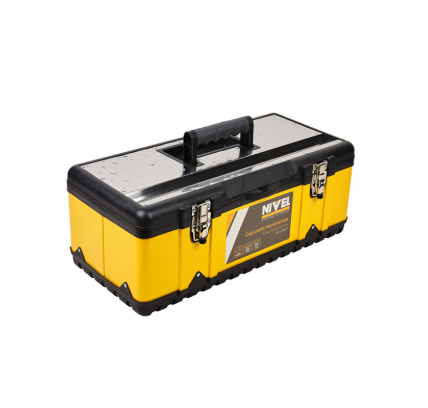 CAJA PORTA-HERRAMIENTAS NIVEL 58,2X29,8X22,5CM CON CIERRES METÁLICO INOX/PLÁSTICOS