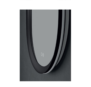 ESPEJO BAÑO LEDIMEX MILANO 50X90CM NEGRO MATE