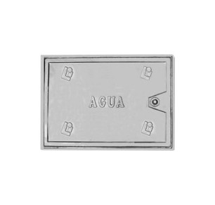 PUERTA CONTADOR ALUMINIO 50X30 CERRADURA