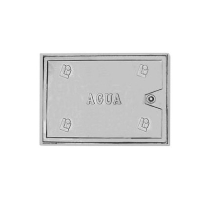 PUERTA CONTADOR ALUMINIO 50X30 CERRADURA