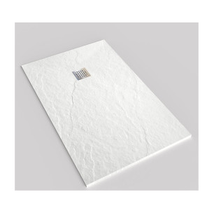 PLATO DUCHA PIZARRA CORAL ALIGERADO BLANCO