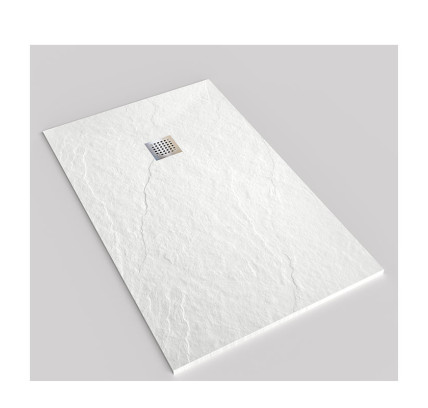 PLATO DUCHA PIZARRA CORAL ALIGERADO BLANCO
