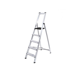 ESCALERA ALUMINIO PROFESIONAL FERRAL EXTRA 5 PELDAÑOS ANCHO