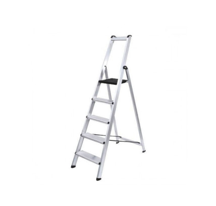 ESCALERA ALUMINIO PROFESIONAL FERRAL EXTRA 5 PELDAÑOS ANCHO
