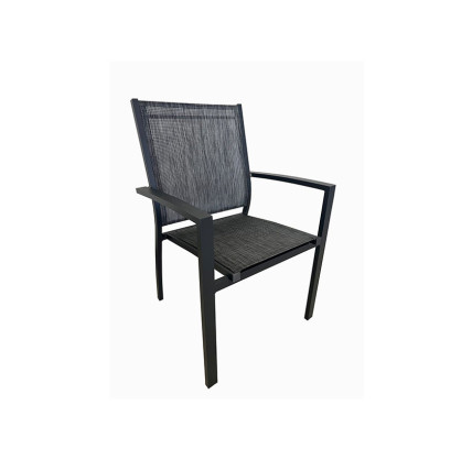 SILLON ALUMINIO TEXTILENE ANTRACITA/GRIS