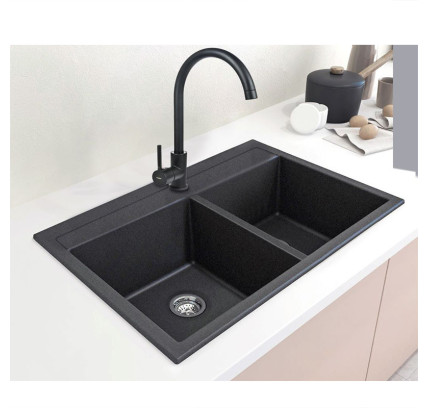 FREGADOR PLASTIMODUL GRANADA 86X49 GRANITO NEGRO