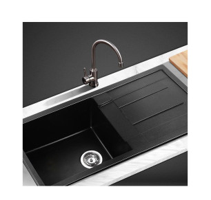 FREGADOR PLASTIMODUL NERJA 86X50 GRANITO NEGRO