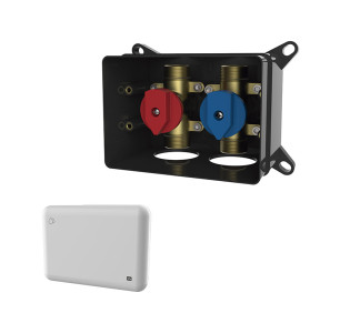 CAJA EMPOTRAR IKANSAS 2 VÍAS CON MANDOS BLANCO 31274