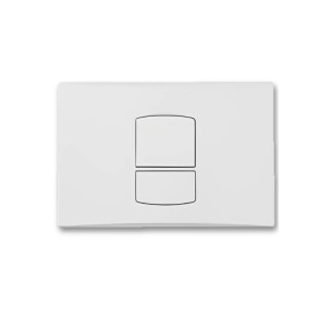 PULSADOR PLACA CISTERNA TECNOAGUA T-731B CUADRADO BLANCO 50736
