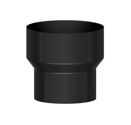AMPLIACION TUBO ESTUFA H-M Ø 150-120MM VITRIFICADO NEGRO