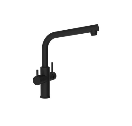 MONOMANDO FREGADOR CLEVER 3 VIAS NEGRO MATE 61237