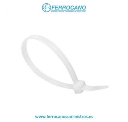 BRIDA NYLON BLANCA 7.8X320 (100 UDS)