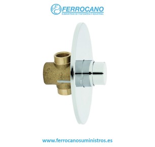 GRIFO TEMPORIZADO DUCHA EMPOTRAR GENEBRE CROMO 1175 04
