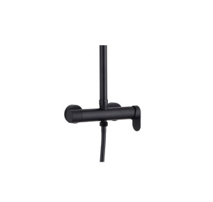 COLUMNA DUCHA MONOMANDO KALLA ERGOS DISTRIBUIDOR INTEGRADO NEGRO MATE 03792A25N