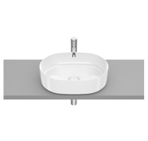 LAVABO SOBRE ENCIMERA ROCA ROUND INSPIRA FINECERAMIC BLANCO A327520000