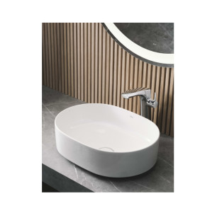 LAVABO SOBRE ENCIMERA ROCA ROUND INSPIRA FINECERAMIC BLANCO A327520000