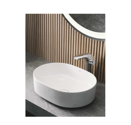 LAVABO SOBRE ENCIMERA ROCA ROUND INSPIRA FINECERAMIC BLANCO A327520000