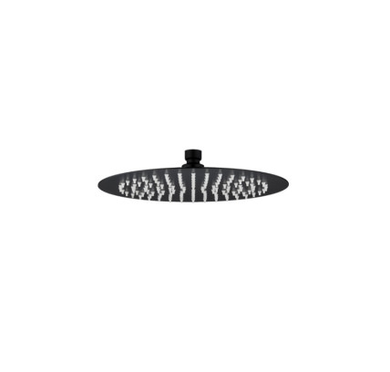 ROCIADOR DUCHA EXTRAPLANO REDONDO KALLA 25CM NEGRO MATE 03441N