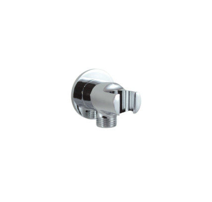 SOPORTE TOMA PARED FLEXO DUCHA KALLA ERGOS CROMO 03630