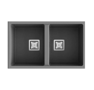 FREGADOR POALGI ZIE 70 2S CONCRET BRILLO GLOSS