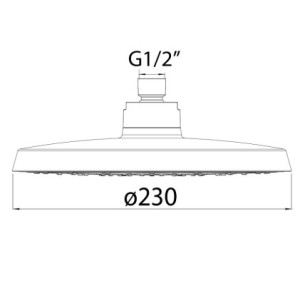 ROCIADOR DUCHA AUTOLIMPIABLE Ø230MM