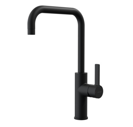 GRIFO DE COCINA MONOMANDO 300MM 5L/MIN ALPINA RIGHT NEGRO MATE COLD OPEN