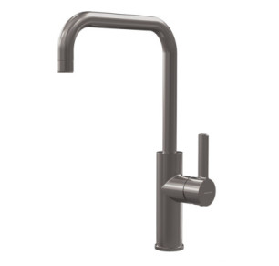 GRIFO DE COCINA MONOMANDO 300MM 5L/MIN ALPINA RIGHT GUNMETAL CEPILLADO COLD OPEN
