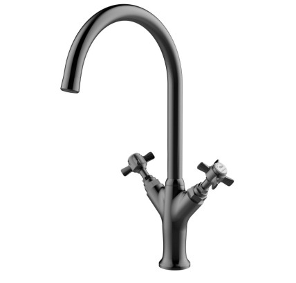 GRIFO DE COCINA BIMANDO 280MM 5L/MIN ALPINA CLASSIC GUNMETAL CEPILLADO