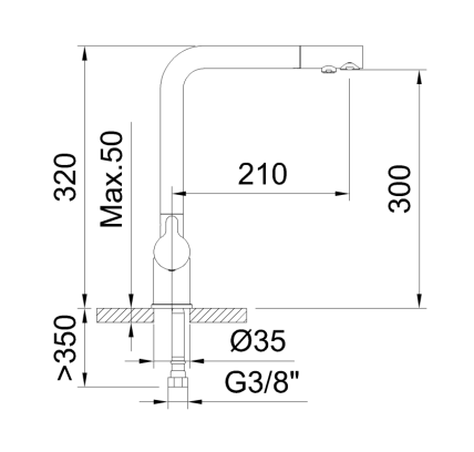 GRIFO DE COCINA MONOMANDO 3 VÍAS CON 2 MANDOS Y 2 SALIDAS DE AGUA PARA TRATAMIENTO NEXUS GUNMETAL CEPILLADO EXTRAÍBLE COLD OPEN