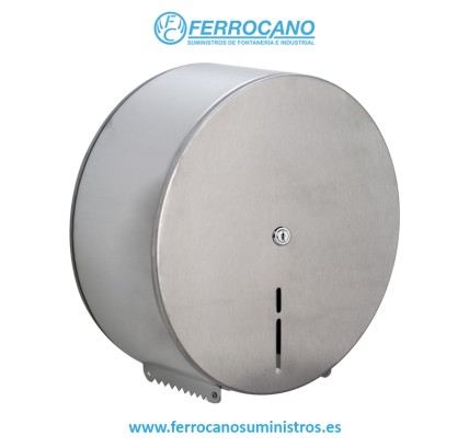 DISPENSADOR PAPEL INDUSTRIAL NOFER INOX SATINADO