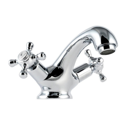 GRIFO DE LAVABO BIMANDO 65MM CON VÁLVULA DE DESAGÜE METÁLICO WITH2 ANTIGONA