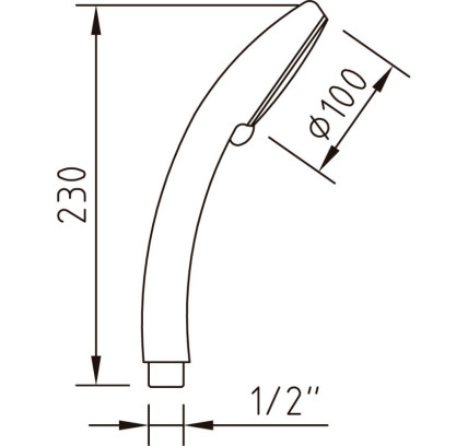 TELÉFONO DUCHA TANGANYKA Ø100MM