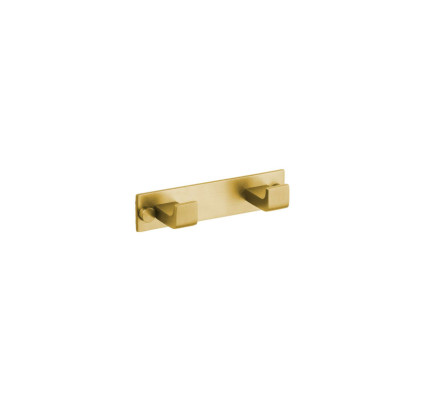 PERCHA DOBLE ORO CEPILLADO