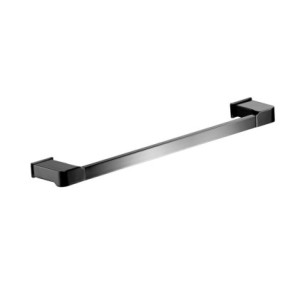 TOALLERO BARRA 60 CM ADHESIVO NEGRO MATE
