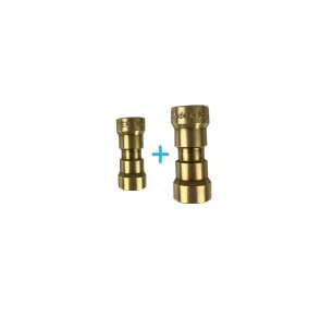 MANGUITO RECTO REFRIGERACION WIGAM IPER-LINK 1/4 X 1/4 + 1/2 X 1/2 (2 PIEZAS)