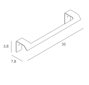 TOALLERO BARRA 35 CM INOX CEPILLADO