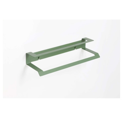 TOALLERO DOBLE 37 CM ADHESIVO VERDE RESEDA