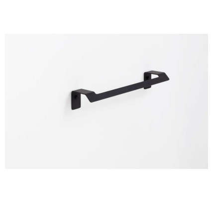 TOALLERO BARRA 35 CM ADHESIVO NEGRO MATE