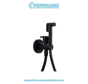 DUCHA HIGIÉNICA EMPOTRADA BIDÉ IMEX MUNICH NEGRO MATE RDM001/NG