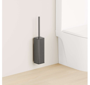 ESCOBILLERO DE PARED DUAL FIX BLACK GUN METAL