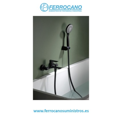 MONOMANDO BAÑO IMEX URAL NEGRO MATE