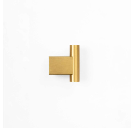 PERCHA DUAL FIX ORO CEPILLADO