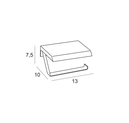 PORTARROLLOS CON BANDEJA ADHESIVO NEGRO MATE