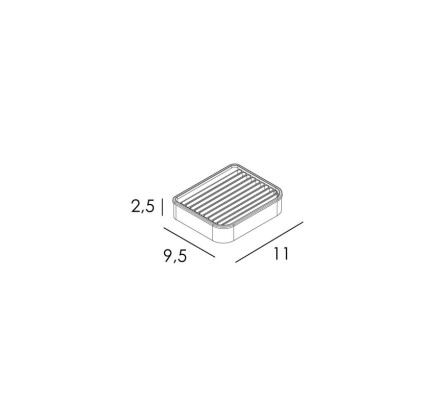 JABONERA DE PARED INOX CEPILLADO