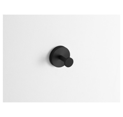 PERCHA DE PEGAR NEGRO MATE