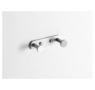 PERCHA DOBLE INOX CEPILLADO
