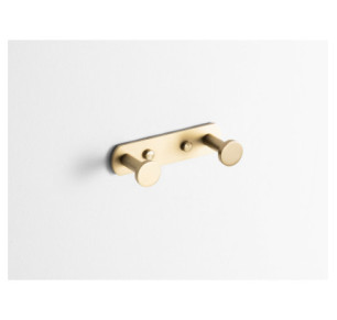PERCHA DOBLE ORO CEPILLADO