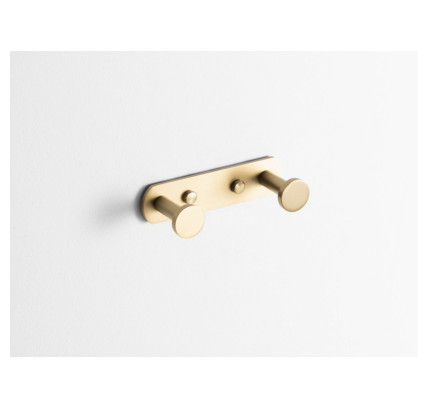 PERCHA DOBLE ORO CEPILLADO