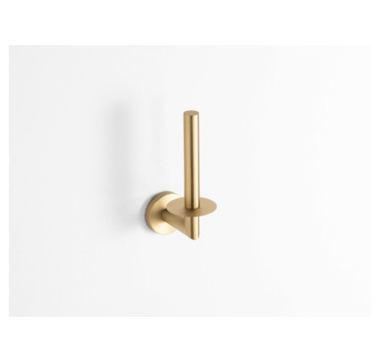 PORTARROLLOS VERTICAL DUAL FIX ORO CEPILLADO